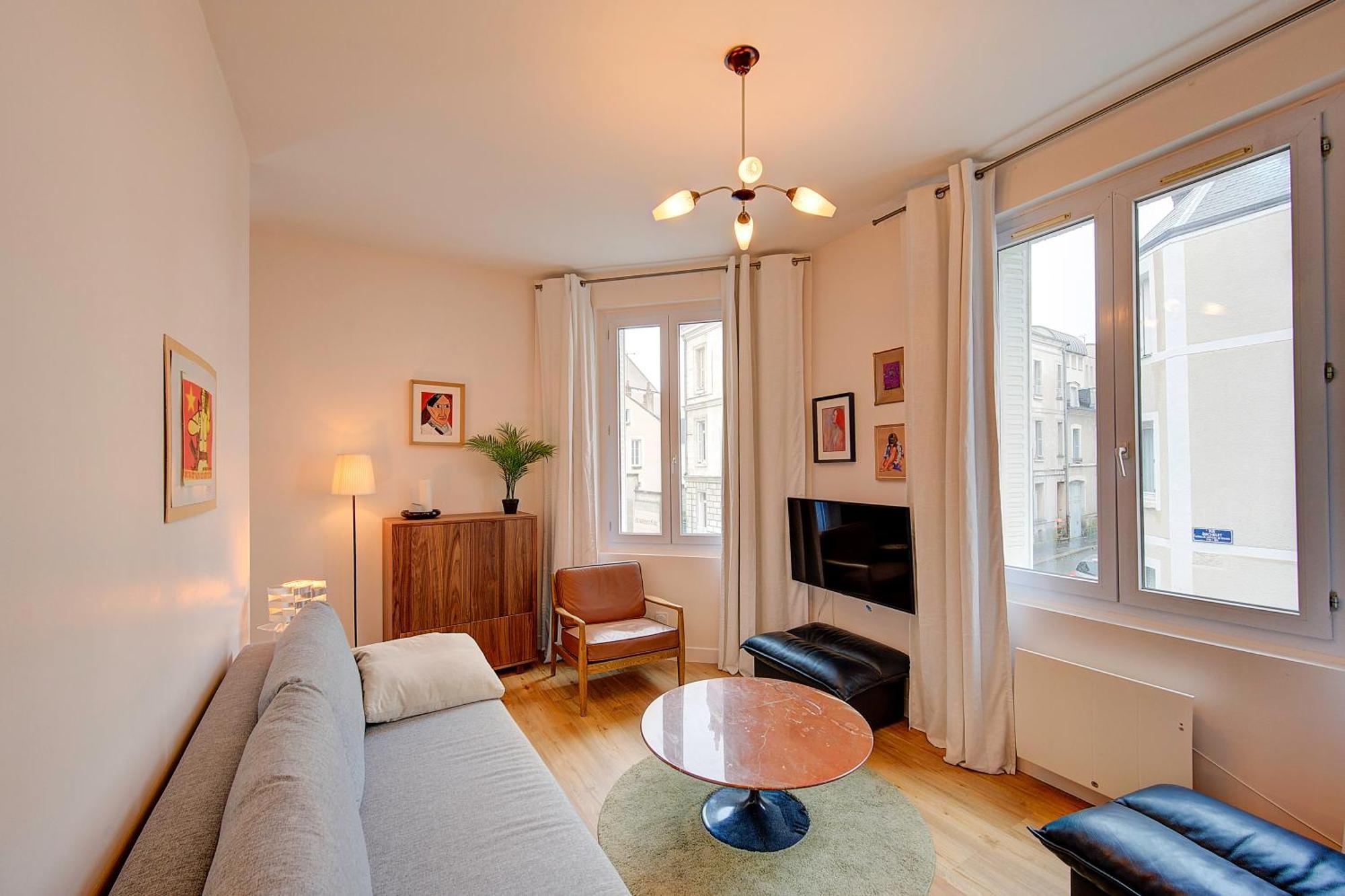 Chic Et Cosy - 5Mn De La Gare - Arrivee Autonome Apartment Tours Luaran gambar