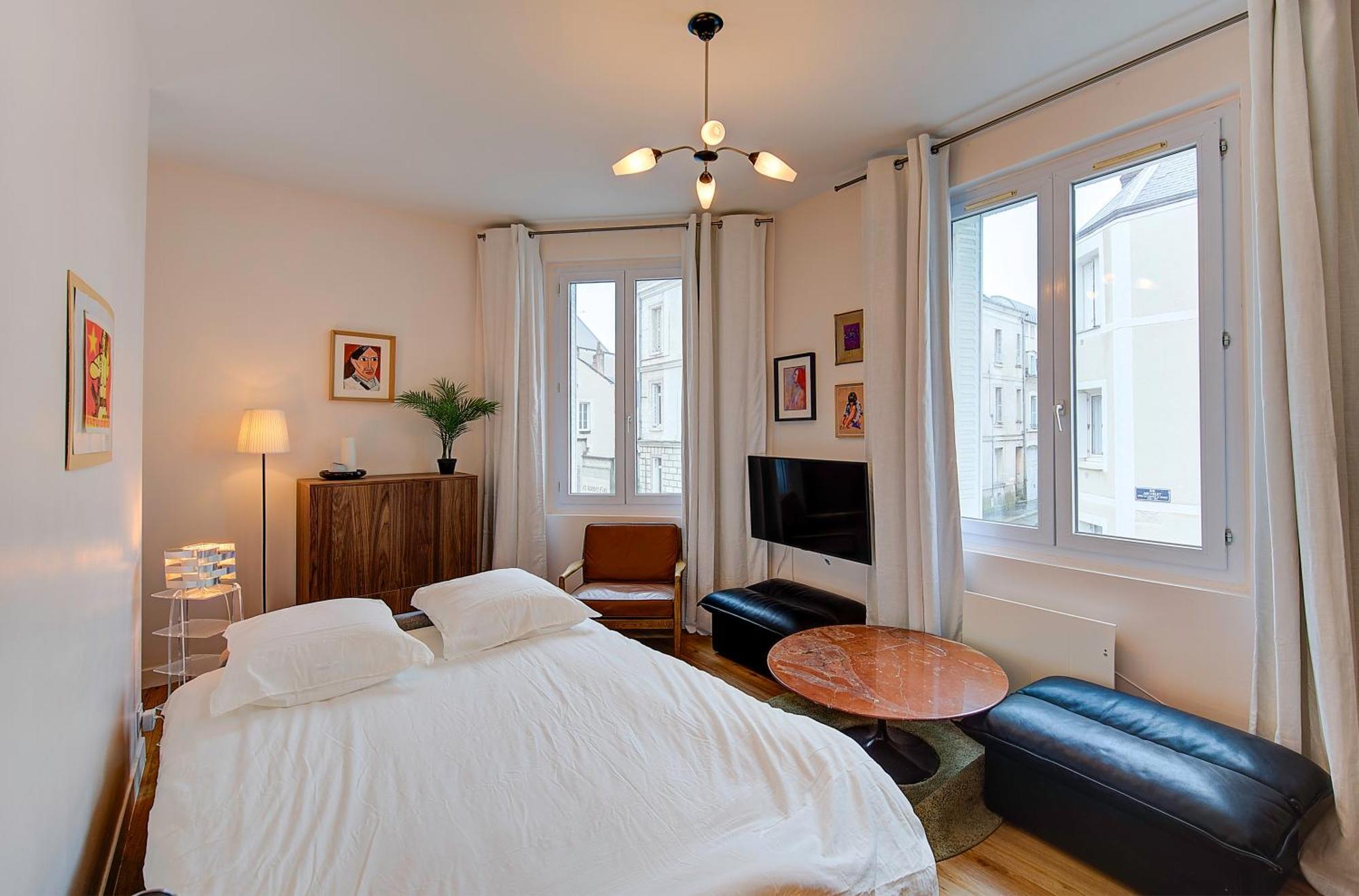 Chic Et Cosy - 5Mn De La Gare - Arrivee Autonome Apartment Tours Luaran gambar